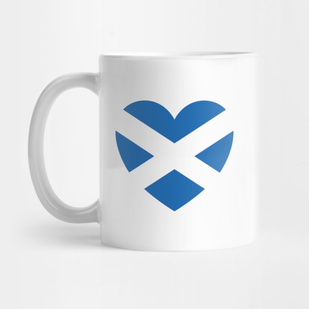 Scotland Flag Heart by DPattonPD